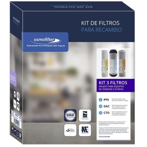 RECAMBIO FILTRO OSMOSIS PACK 3