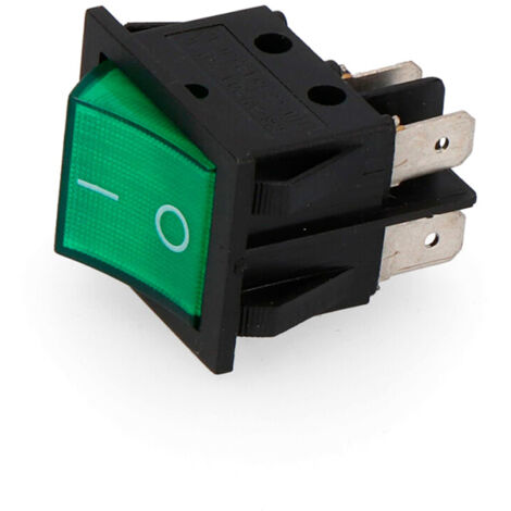 Recambio interruptor bipolar 15a 250v verde empotrable