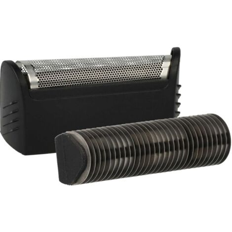 [Recambio para Afeitadora] vhbw Kombi-Pack Compatible Braun, Hoja + Bloque de Cuchillas, Negro Plateado-Producto compatible