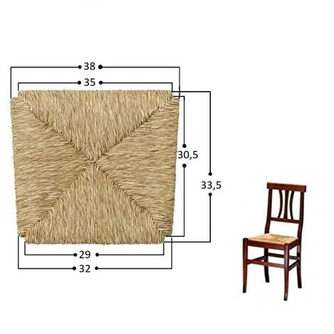 OKAFFAREFATTO Recambio para silla rústica de paja de marisma 996