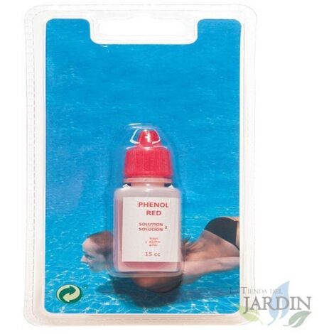 Recambio Reactivo PHENOL para Comparadores pH y Pooltester de Piscinas - Frasco de 15 ml
