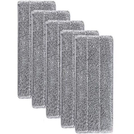 Recambios lavables de microfibra para fregonas – 5 unidades, superabsorbentes, 33 x 12 cm, para fregonas pulverizadoras.