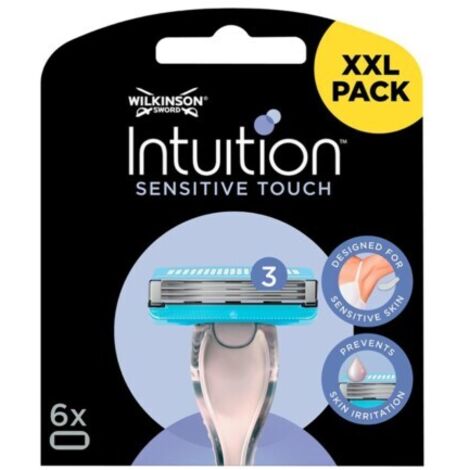 Recambios WILKINSON Intuition Sensitive Touch, 6 unidades.