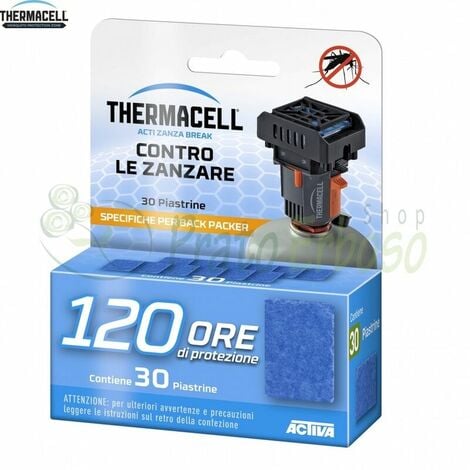 THERMACELL Recarga de 120 horas de plaquetas de mochila