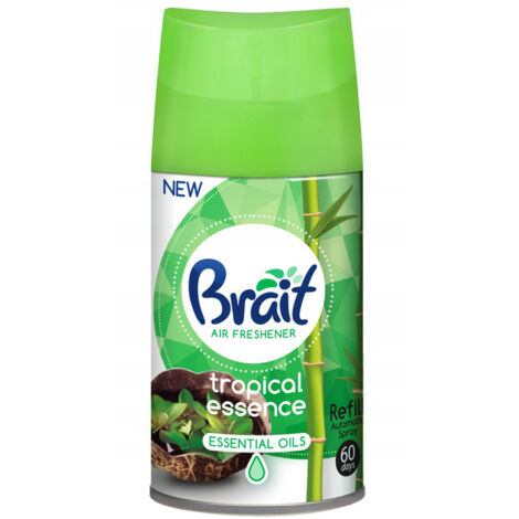Recarga de aceites esenciales BRAIT para ambientadores automáticos, esencia tropical, 250 ml