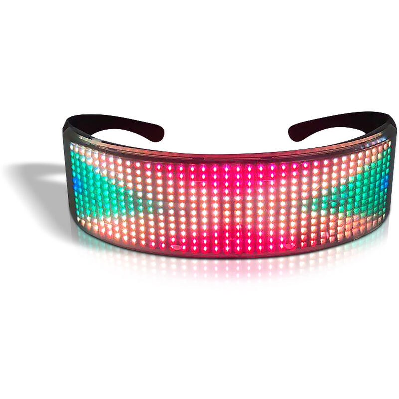 

Recargable de vivienda para la fiesta de cumpleanos de Led Fiesta Gafas Bt aplicacion de control de LED se encienden intermitente Gafas Gafas brilla