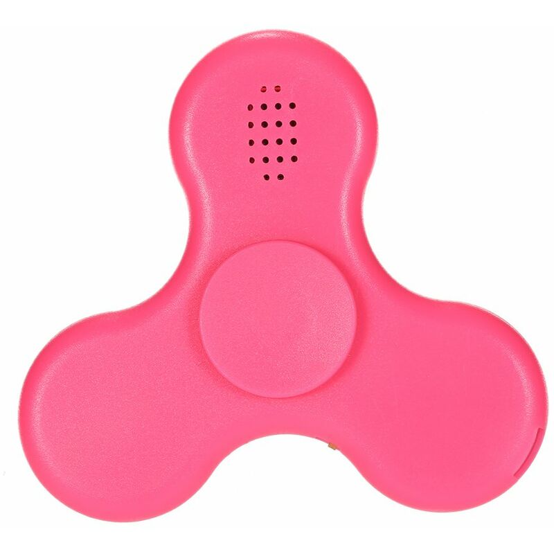 

Recargable LED Fidget Toys EDC Focus Stress Reducer Relief Toy para ninos adultos Altavoz BT ultra duradero de alta velocidad Spinner portatil, rojo