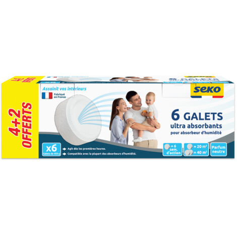 Recargas AbsorbeHumedad Piedras de 450 g Neutras 4 + 2 Gratis Recargas AbsorbeHumedad Piedras de 450 g Neutras 4 + 2