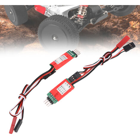 Récepteur 3 Canaux pour Voiture Télécommandée, Pièces RC, Modèle E Rouge