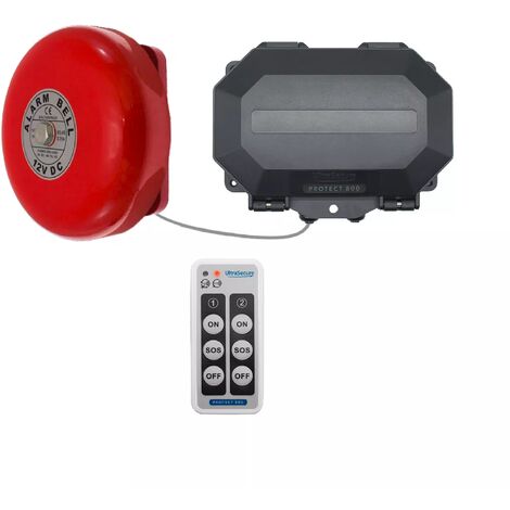 Récepteur armable extérieur sans fil longue portée 800m avec cloche - 2 zones / Durée réglable (PROTECT 800)