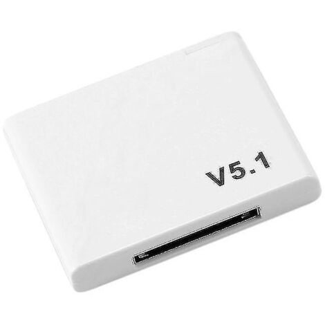 Récepteur audio Bluetooth 5.1 30 broches, adaptateur de musique sans fil A2dp, blanc