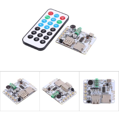 Récepteur Audio Bluetooth avec Microphone, Amplificateur USB, Lecteur TF FM MP3, Support WMA WAV FLAC