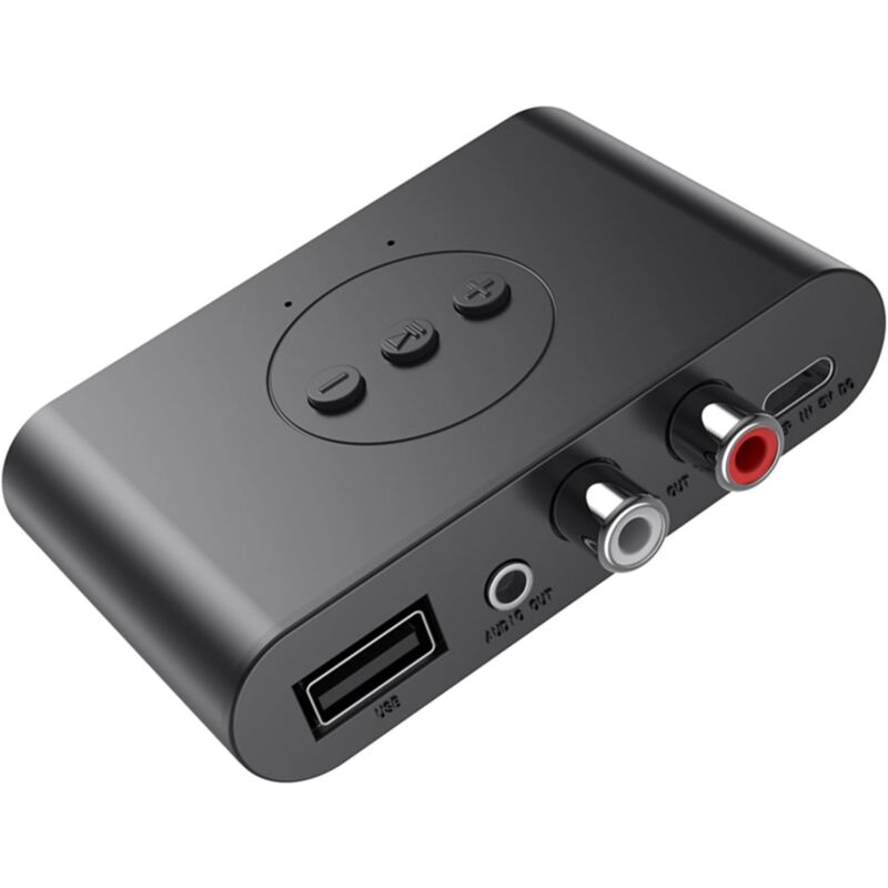 Récepteur audio Bluetooth compatible nfc, adaptateur audio sans fil Bluetooth 5.2 pour stéréo domestique/autoradio/récepteur AV/casque/haut-parleur,