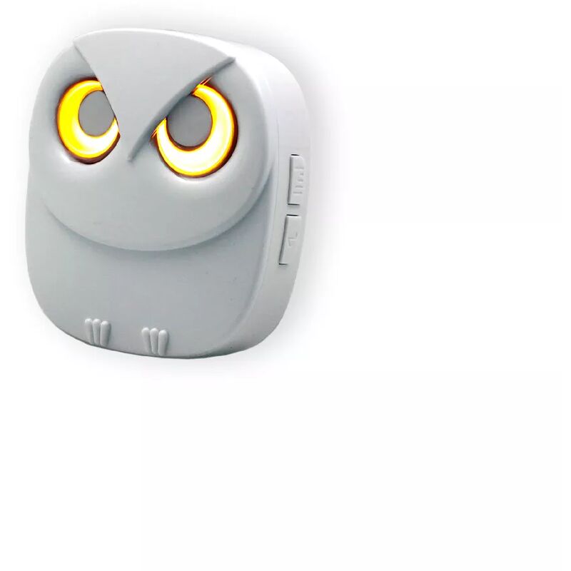 Ultra Secure - Récepteur carillon chouette blanc supplémentaire sans-fil - Portée 600m / 35 mélodies / volume réglable (gamme DA600+)