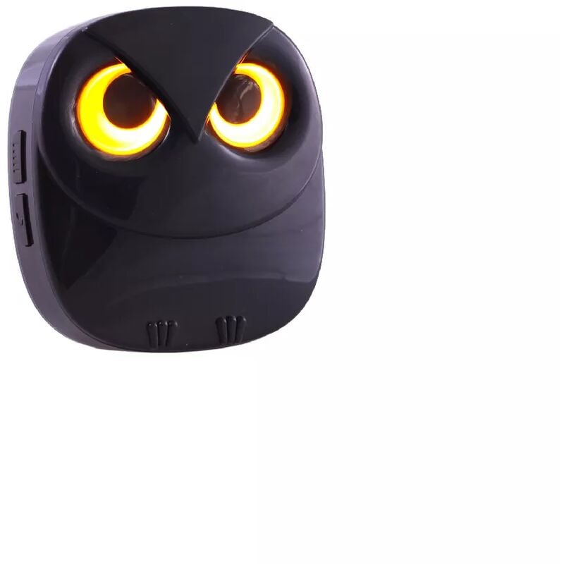 Ultra Secure - Récepteur carillon hibou noir supplémentaire sans-fil - Portée 600 mètres / 35 mélodies / volume réglable (gamme DA600+)