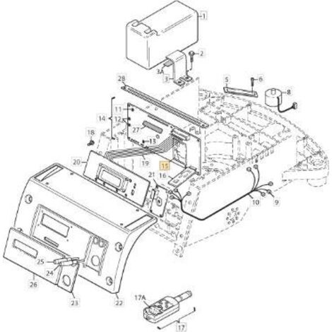 RÉCEPTEUR DE CANAL STIGA ORIGINAL - 1126-9117-01