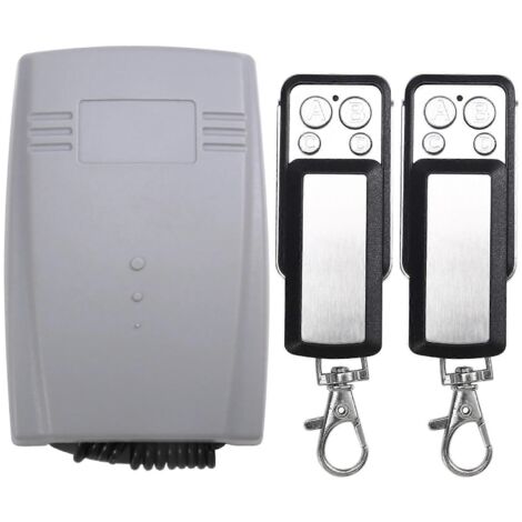 Récepteur de porte de garage 2 canaux 433 MHz, télécommande universelle à code tournant et à apprentissage fixe pour porte et portail