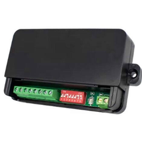 Récepteur de porte de garage à 2 canaux, module relais 433,92 MHz 7-32 V