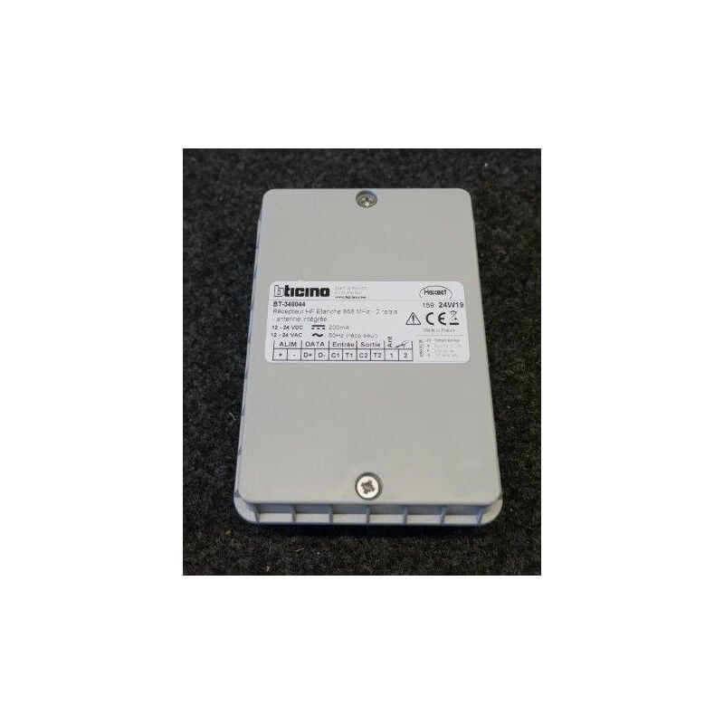 Legrand - Récepteur radio étanche 2 relais pour contrôle d'accès de portail pour centrale Hexact Com bticino