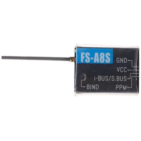 Récepteur miniature 2,4 GHz 8 canaux A8S V2 avec sortie PPM I-BUS et SBUS