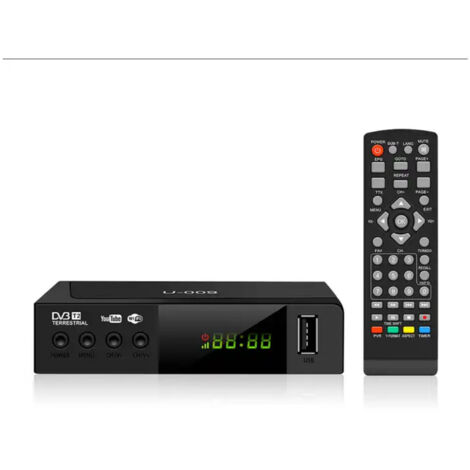 Récepteur Numérique Terrestre Décodeur Tv Péritel Mpman Dvb-t 2012 Télécommande Usb