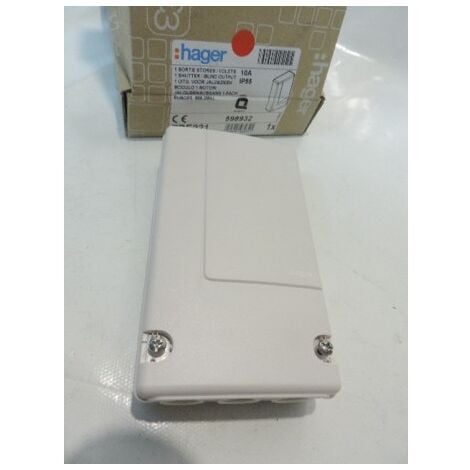 Récepteur radio 1 sortie pour volets roulants / store 10A IP55 KNX Quicklink TEBIS HAGER TRE221