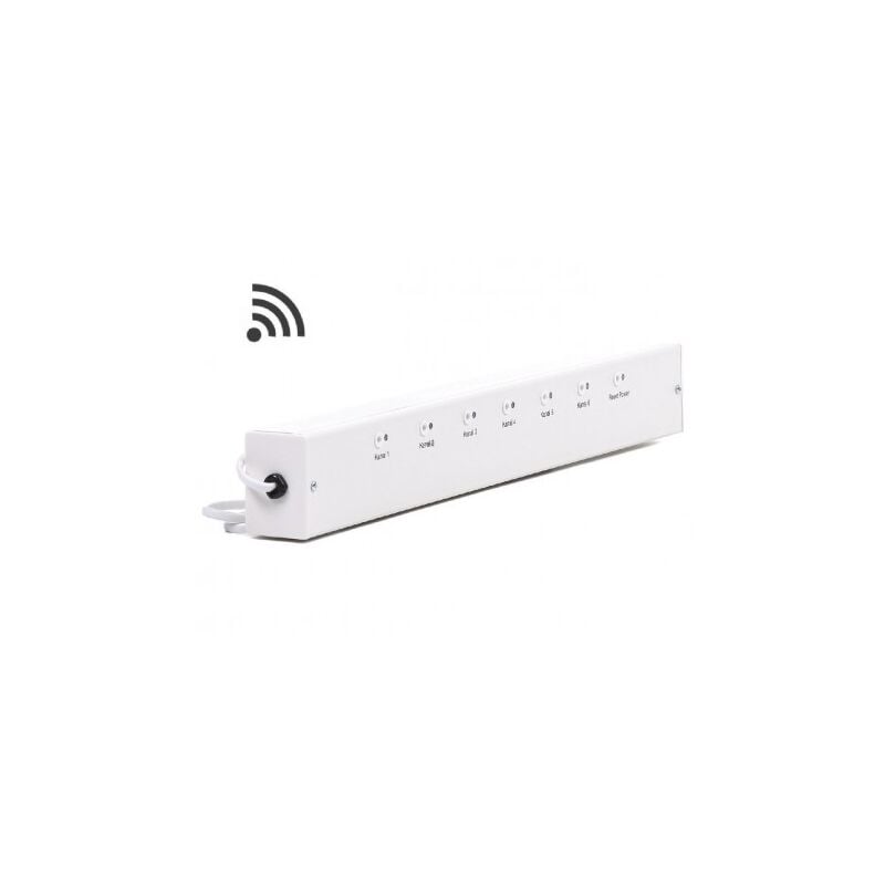 Récepteur radio 6 canaux de thermostat pour régulation plancher chauffant eau chaude par zone INSTAT 868-a6 REHAU 248206/001
