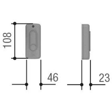 Récepteur radio CAME Wiegand 433,92 MHz IP54 12-24 V RE43W 806RV-0100