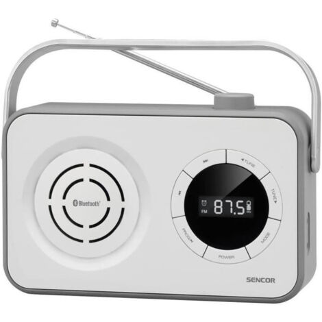 Récepteur radio portable PLL FM avec BT, USB, Micro SD et AUX - Sencor - SRD 3200 W