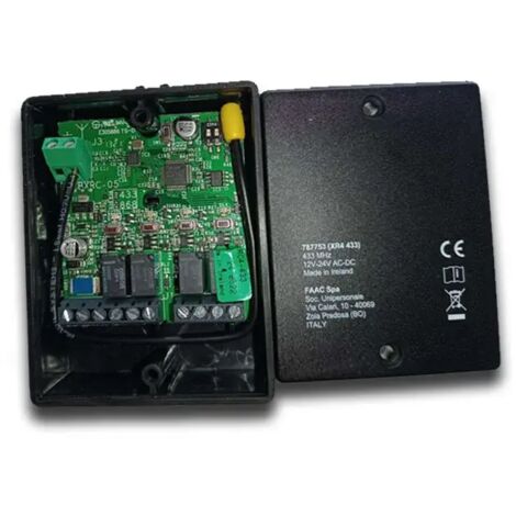 Recepteur Radio Xr4 433Mhz. Recepteur Deporte Quadricanal FAAC
