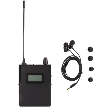 Récepteur S2R Professionnel 526‑535MHz Haute Sensibilité pour Surveillance Sans Fil Intérieur/Extérieur avec Écouteurs
