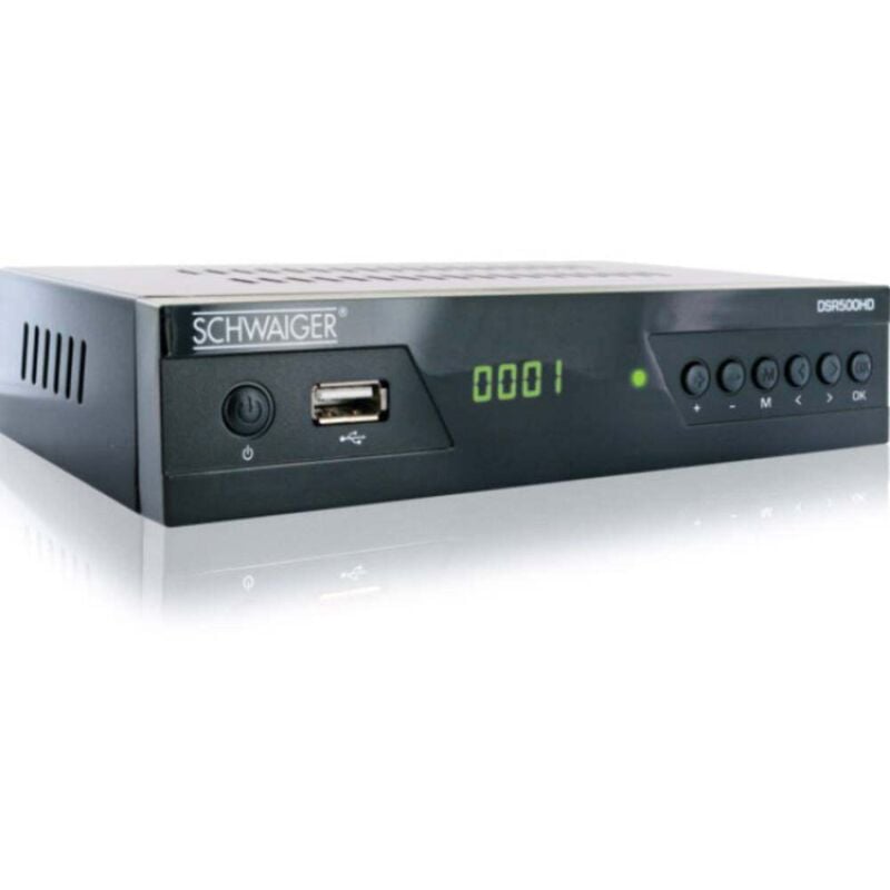 Schwaiger - Récepteur sat hd DSR500HD usb à l'avant Nombre de tuners: 1