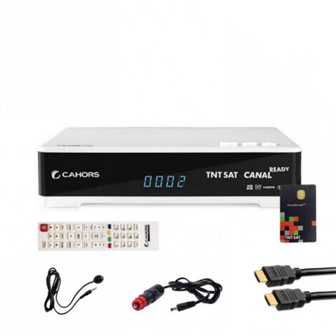 Récepteur satellite HD - CAHORS - Teox HD - Carte TNTSAT incluse - HDMI et 12V - PVR Ready