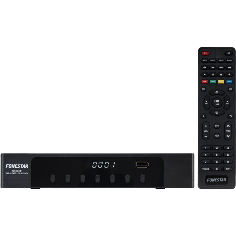 Fonestar - Récepteur satellite Hd Dvb-s2 H265 Rds-524hd Rds-524hd