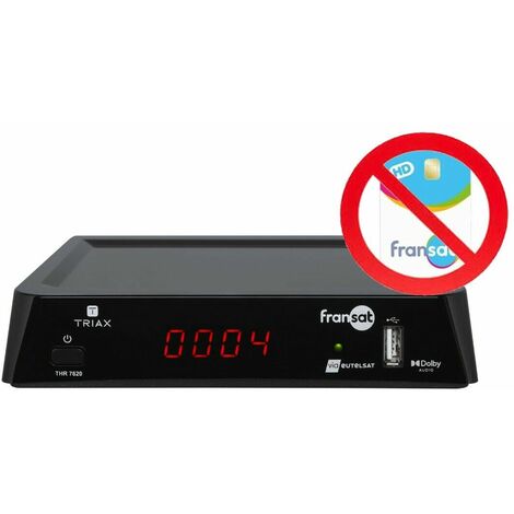 RECEPTEUR SATELLITE THR 7620 FRANSAT (EUTELSAT 5° OUEST) SANS CARTE FRANSAT