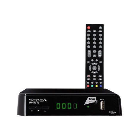 Récepteur Satellite tivusat Haute définition STI-1200HD avec carte smartcard TIVUSAT HD