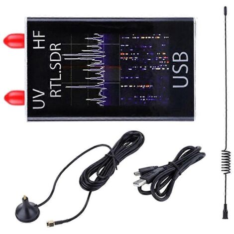 Récepteur SDR 100 kHz - 1,7 GHz, bande complète UV HF RTL-SDR, récepteur USB