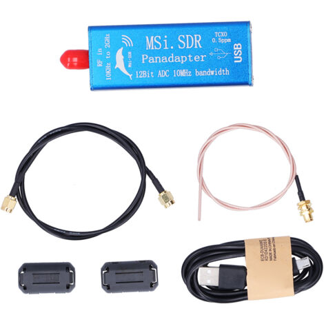 Récepteur SDR logiciel haut débit Radio MSI.SDR Kit d'antenne de Test TCXO 0,5 ppm 10 kHz-2 GHz