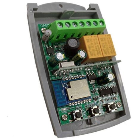 Récepteur Tuya Wi-Fi Zigbee pour ouvre-porte de garage intelligent, 2 canaux, 433,92 MHz, à code tournant fixe, contrôleur universel, AC/DC 7-32 V