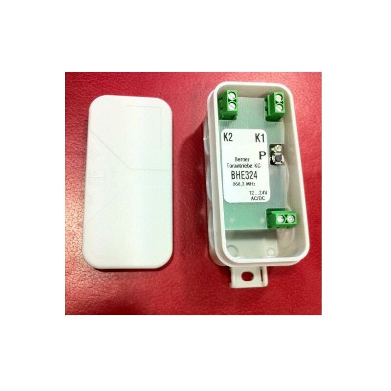 Berner - Récepteur universel 868 Mhz bi canaux 12/24 ac/dc étanche Bouton Bleu