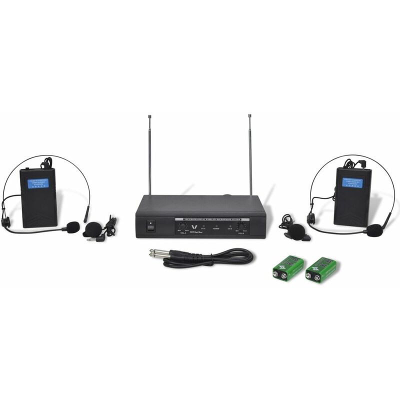 

Receptor con 2 auriculares inalambricos VHF