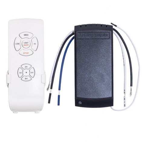 Receptor de lámpara de ventilador de techo inalámbrico inteligente Control remoto de ventilador de techo Control remoto sin batería