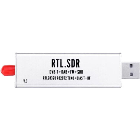 Receptor RTL SDR R820T2 USB RTL-SDR con TCXO de 0,1 MHz a 1,7 GHz y conector SMA de 0,5 ppm, probador MJZSEE A300U.