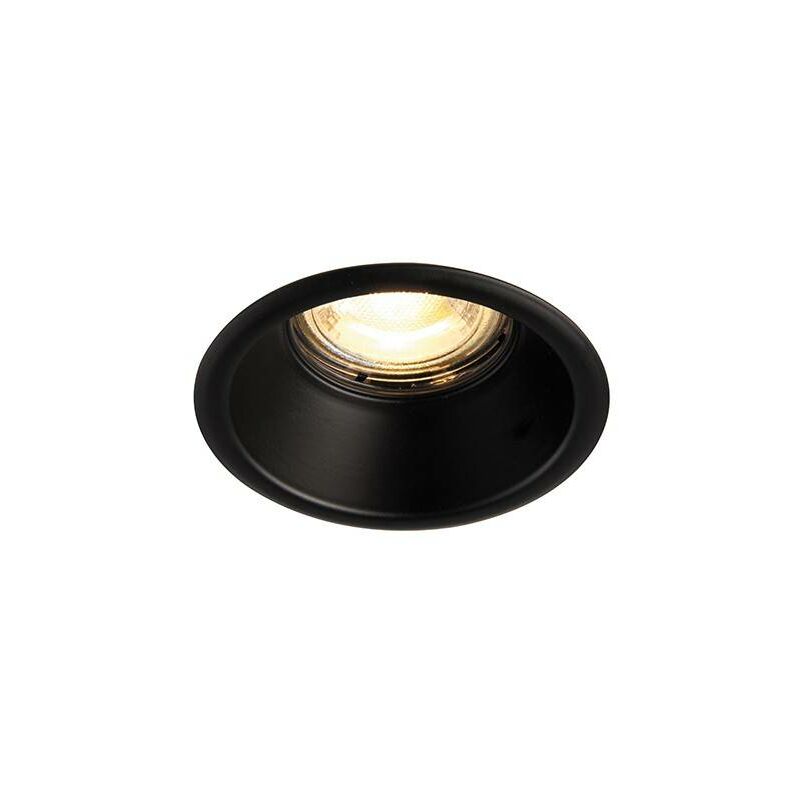 Saxby Speculo - LED Fire Rated 1 Light Bathroom Recessed Downlight Matt Black, Glass IP65