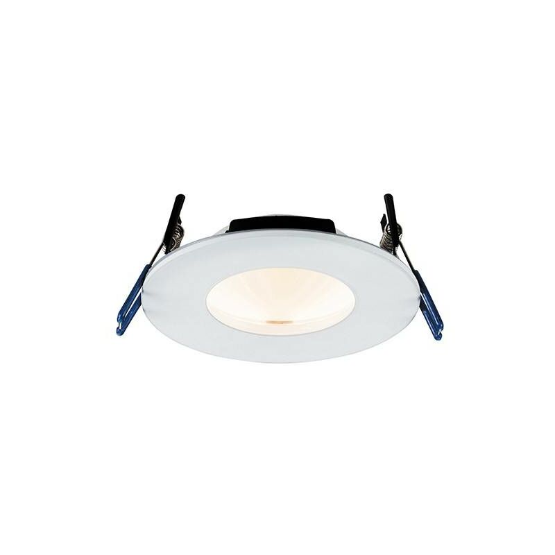 Saxby Lighting - Saxby Orbital Smart - Fire Rated Integrated LED 1 Light Recessed Light Matt White IP65