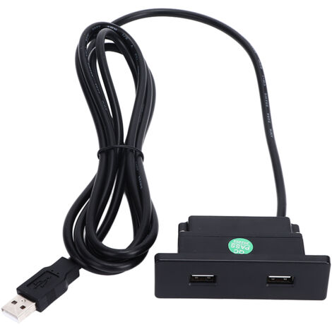 Recessed USB Power Strip Outlet 5V 2.5meter Dual USB Ports Charging Sofa Socket ABS Embedded USB Charging Socket for Phone