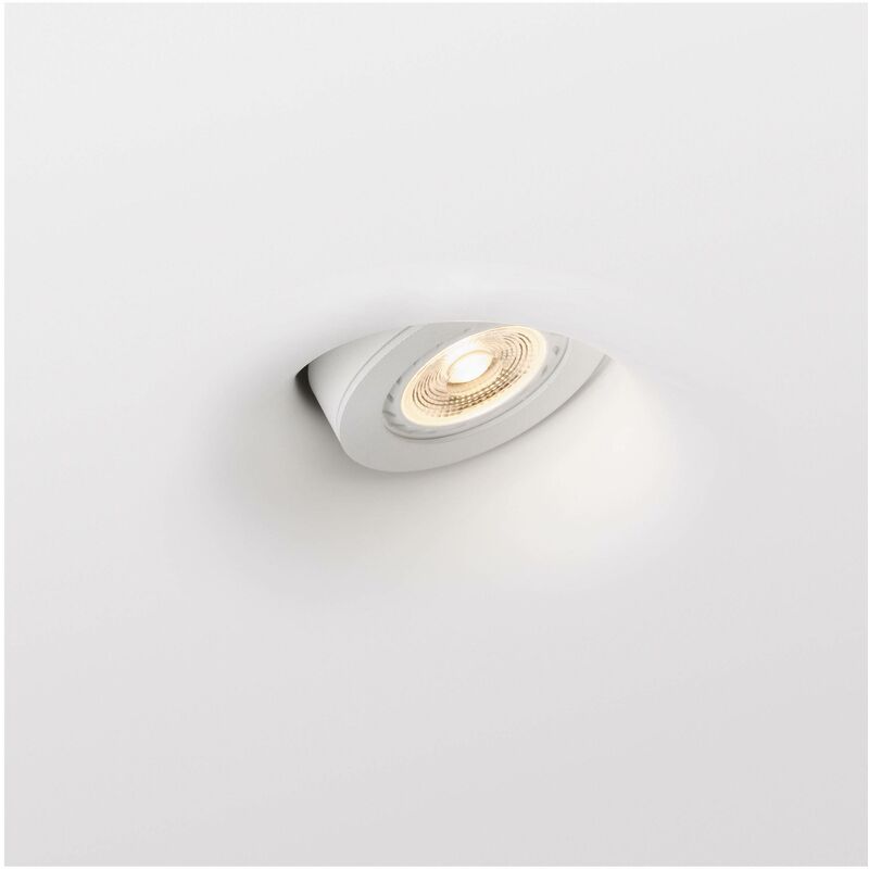 Faro Neu - 1 Light Round Recessed Spotlight Plaster, White