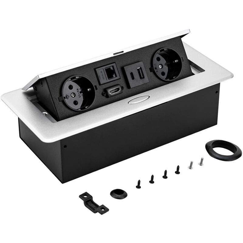 Image of Recessed worktop socket, table socket, 6-socket&hellip;