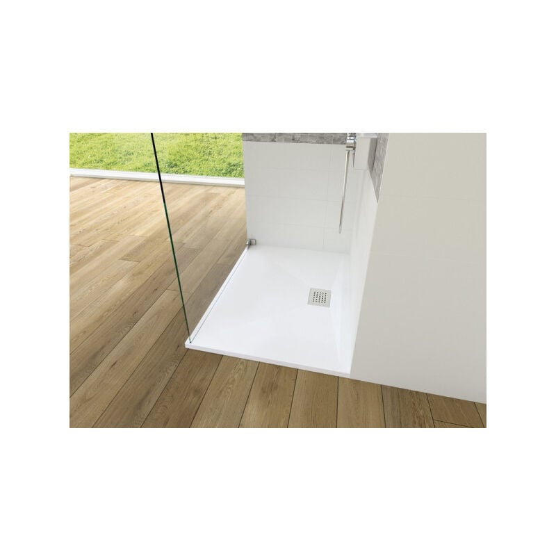 Kinedo - Receveur Kinesurf 4Cm Blanc 80X140 Bonde Grand Cote RD1113