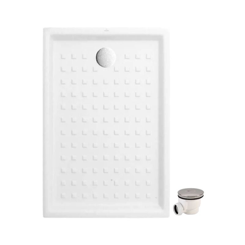 Villeroy&boch - Pack receveur 100 x 80 villeroy et boch o Novo ceramique rectangle blanc avec bonde D90